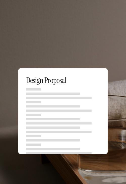 Vue abstraite d’une proposition commerciale personnalisée envoyée par un commerçant à un client potentiel.