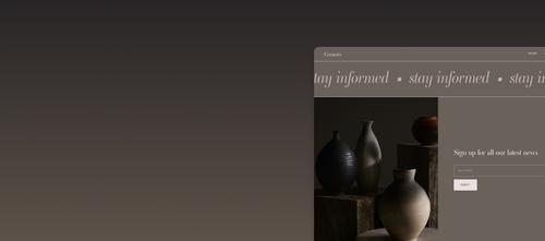 Benutzerdefinierter rotierender Textrahmen unter Verwendung der kreativen Motion-Design-Tools von Squarespace.
